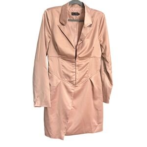 Blithe Blazer Dress‎ Bodycon Mini Cocktail Party Dress Pink L